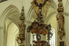 Pulpit in the church of Our Lady