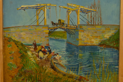 Vincent van Gogh painting "Bridge At Aries"" IN Kroller-Muller Museum.